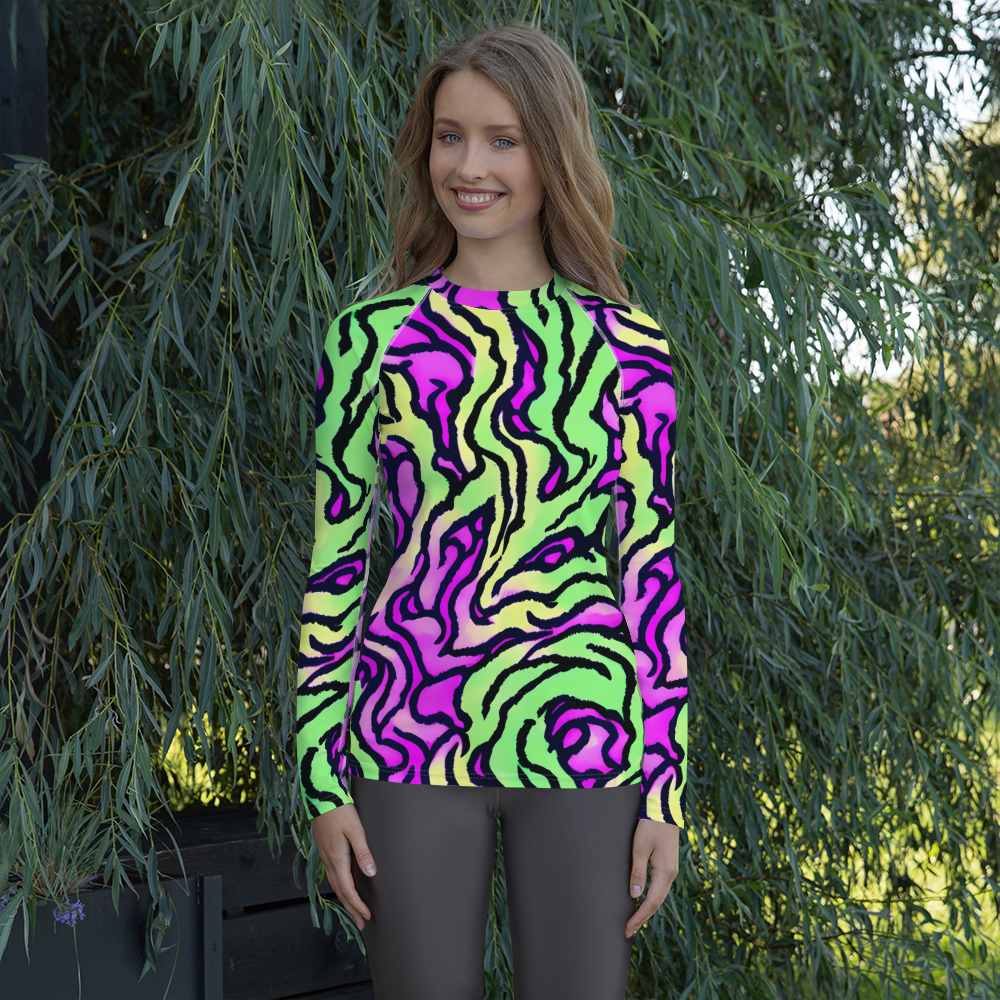 Women's Rash Guard - Mintchine Maze