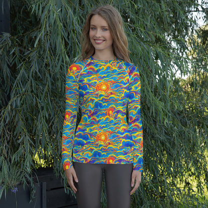 Women's Rash Guard - Chroma Ripple