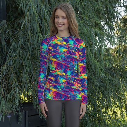Women's Rash Guard - Spectrum Streaks