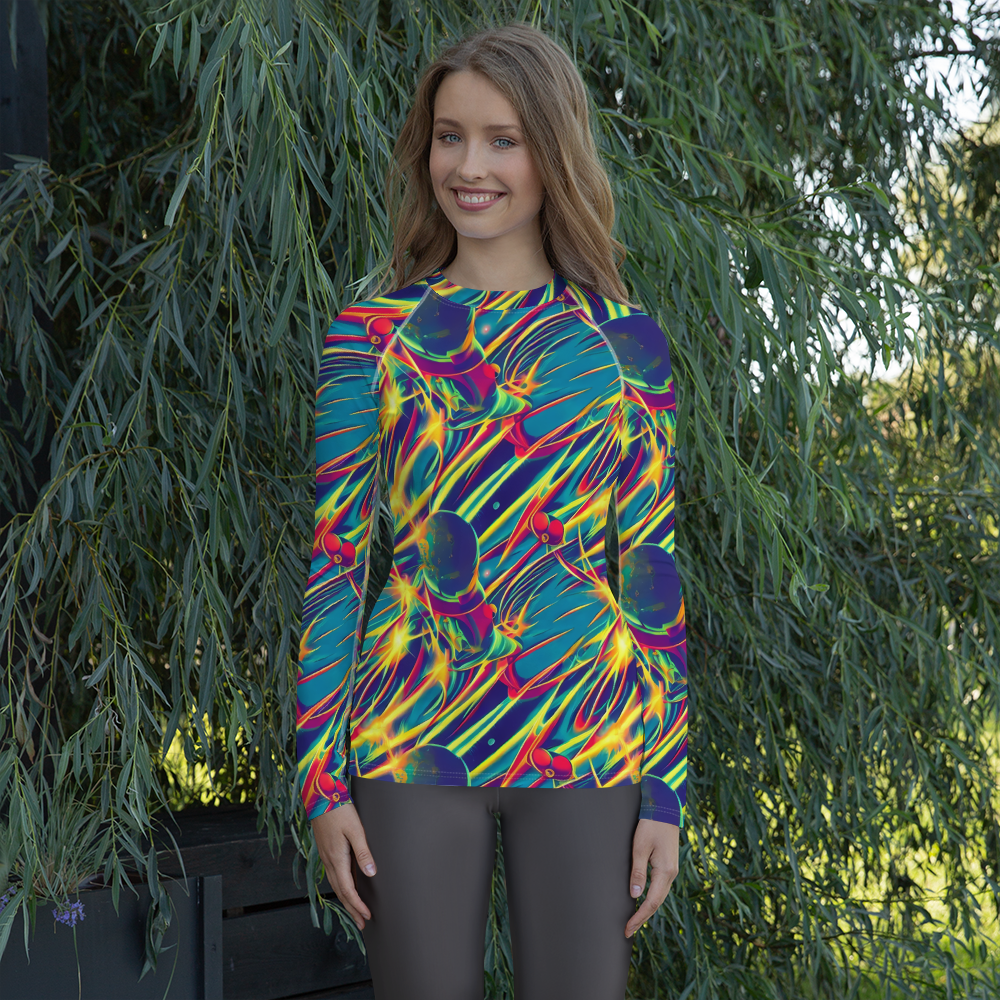 Women's Rash Guard - Cosmic Inferno