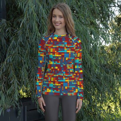 Women's Rash Guard - Astral Grid