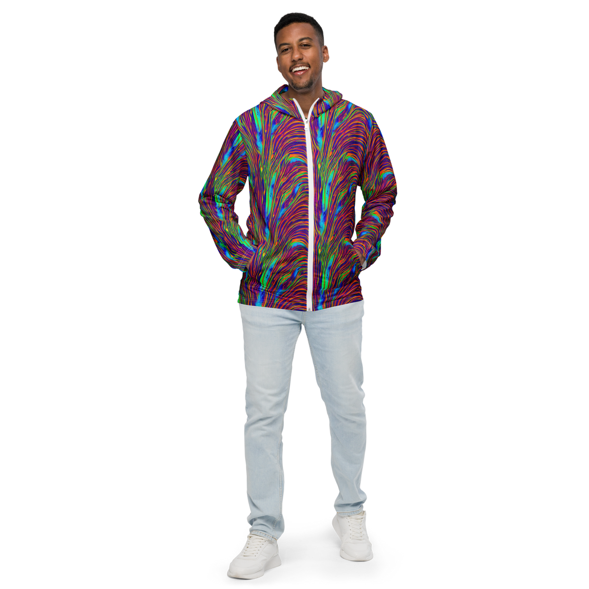 Men's Windbreaker - Lux Waves
