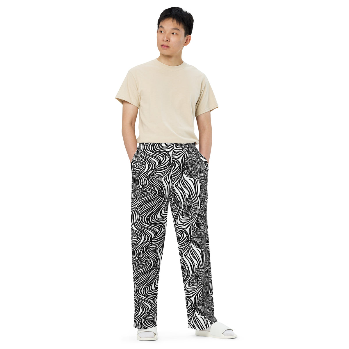 Wide-Leg Pants - Tidal Tangle