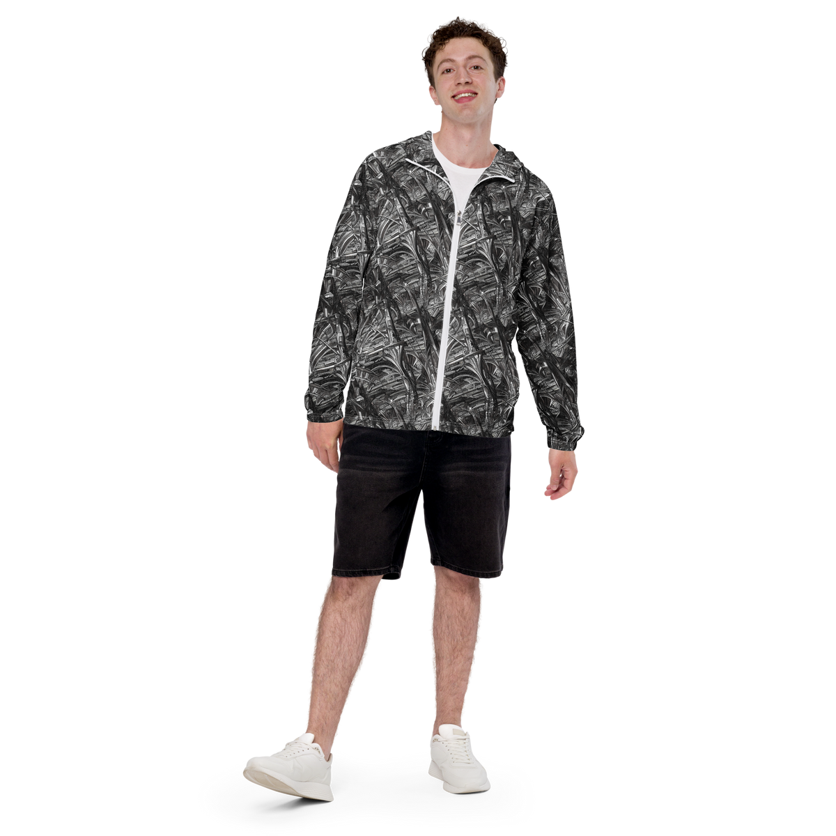 Men's Windbreaker - Gothic Whirlwind