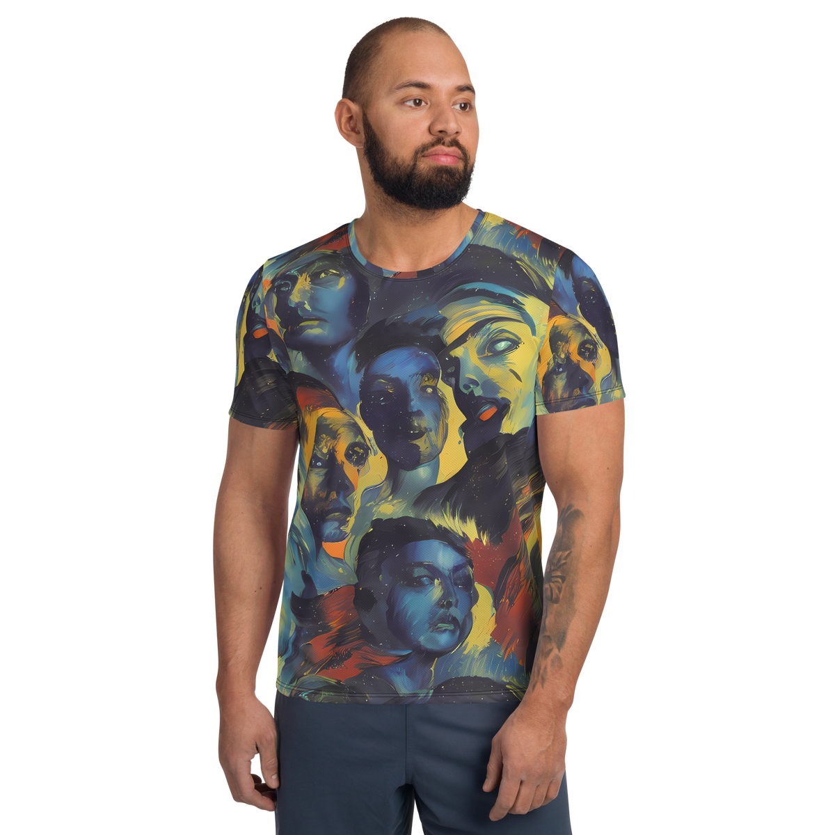 Men's Athletic T-Shirt - Vivid Visage