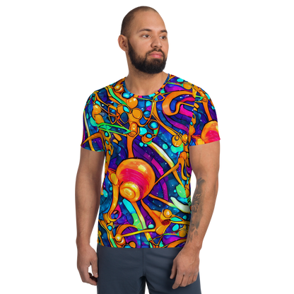 Men's Athletic T-Shirt - Iridescent Nebula