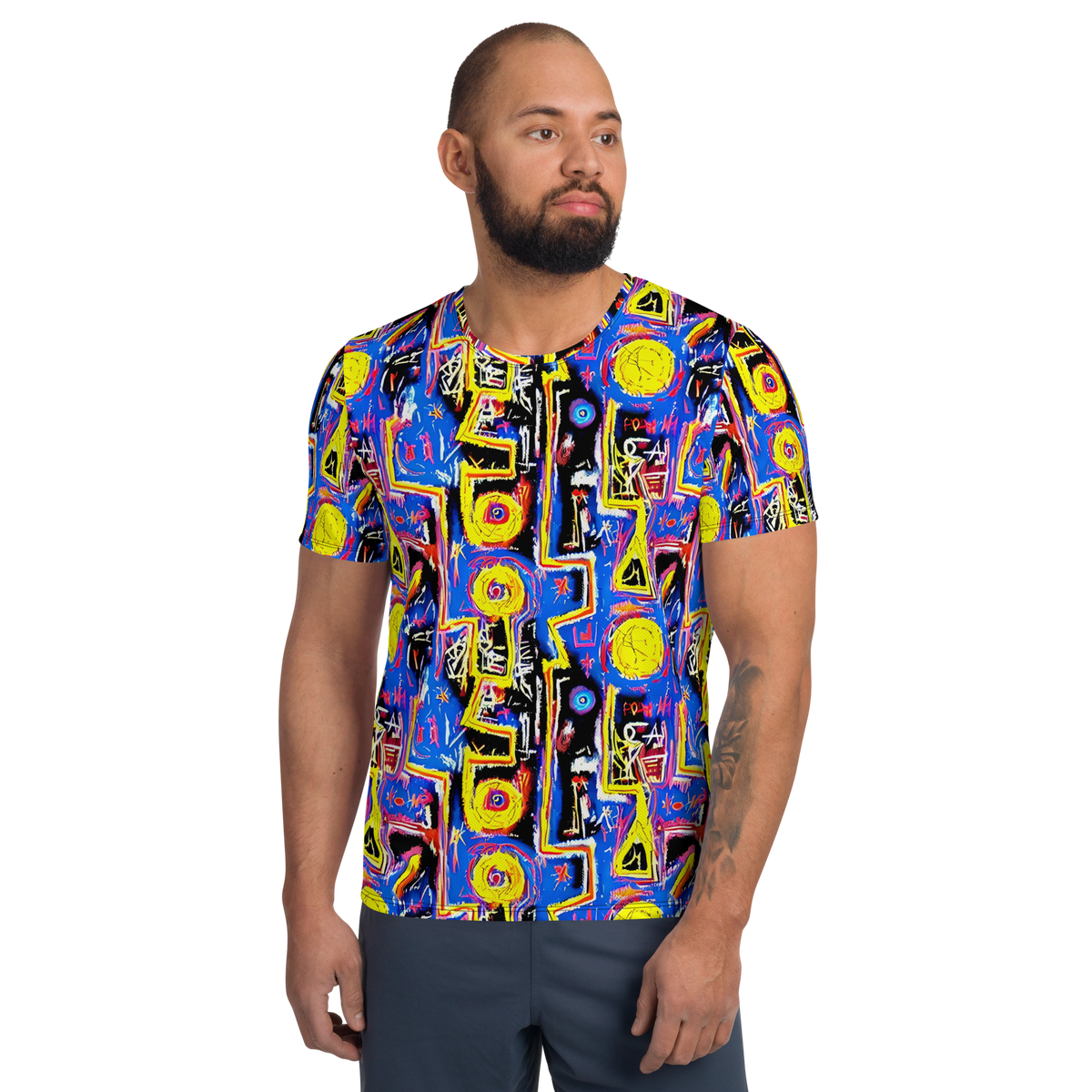 Men's Athletic T-Shirt - Radiant Mayhem