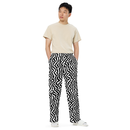 Wide-Leg Pants - Static Swirl