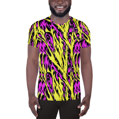 Men's Athletic T-Shirt - Neon Savanna