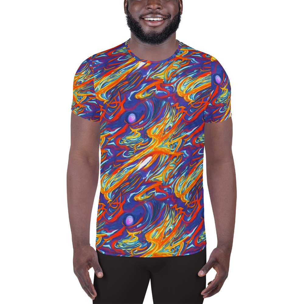 Men's Athletic T-Shirt - Galactic Ember