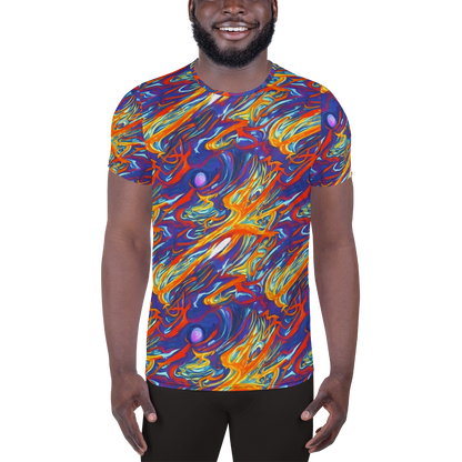 Men's Athletic T-Shirt - Galactic Ember