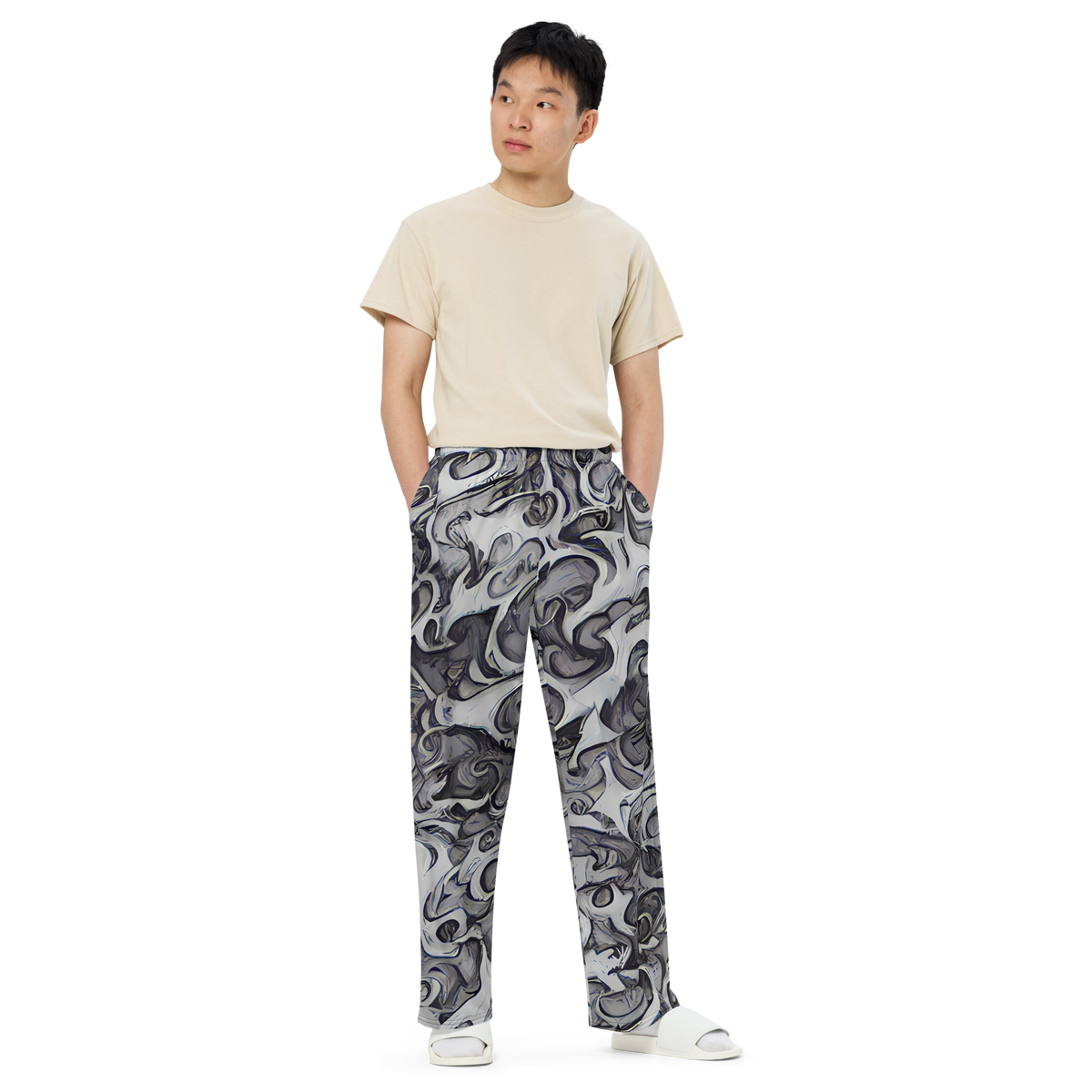 Wide-Leg Pants - Mashburn Swirls