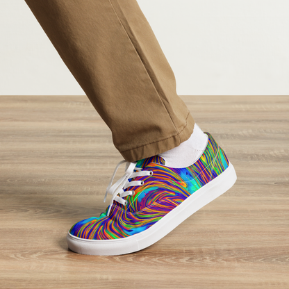 Men's Lace-Up Canvas Shoes - Lux Waves