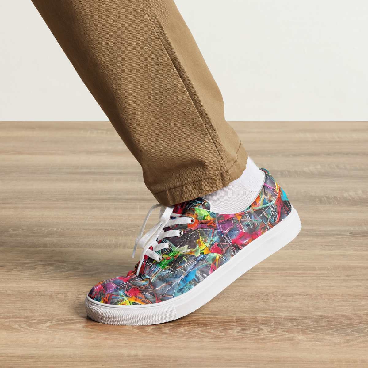 Men's Lace-Up Canvas Shoes - Junkyard Jewel