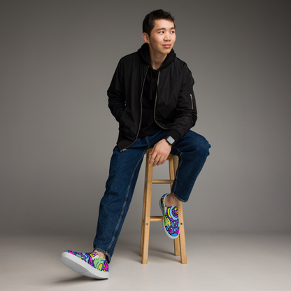 Men's Slip-On Canvas Shoes - Enchanted Orbs