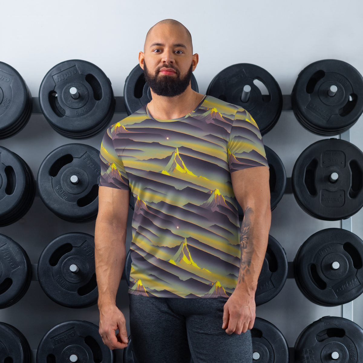 Men's Athletic T-Shirt - Surreal Summit