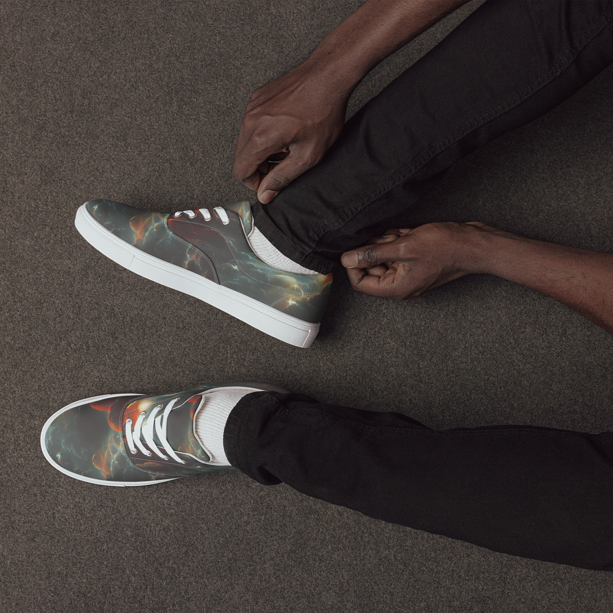Men's Lace-Up Canvas Shoes - Stellar Highlands