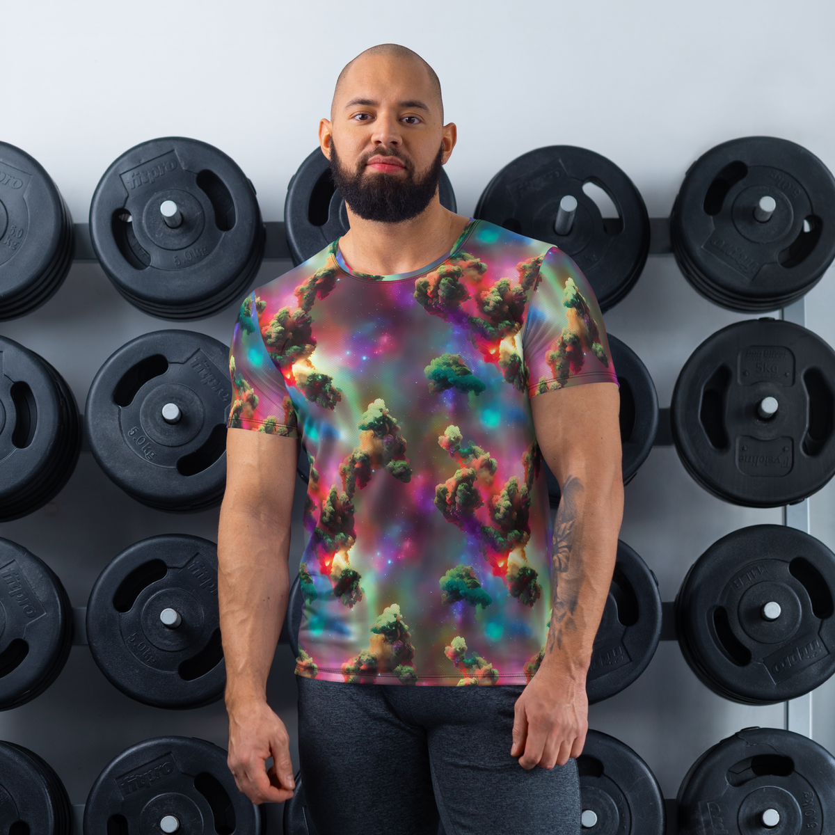 Men's Athletic T-Shirt - Nebula Dreams