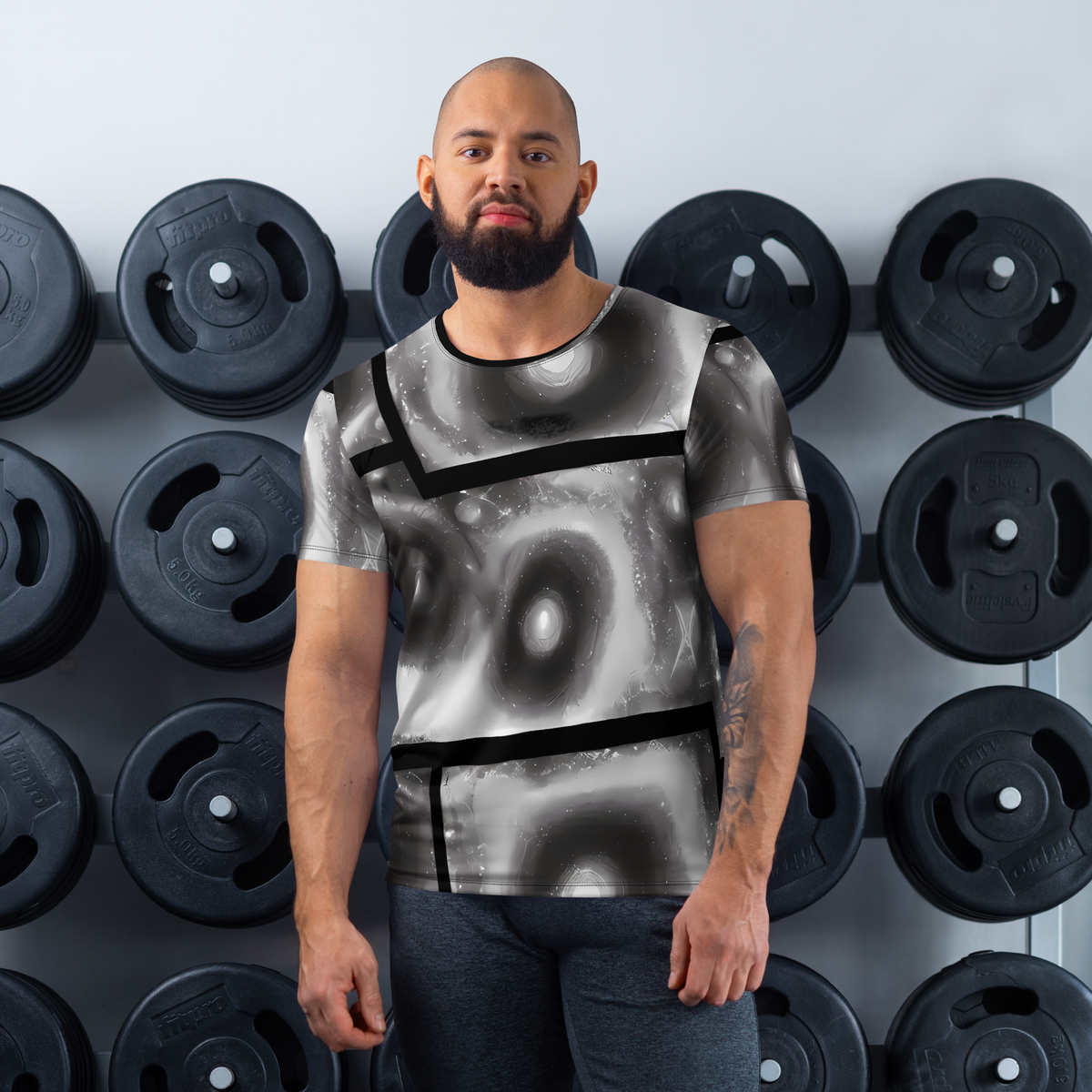 Men's Athletic T-Shirt - Arbus Whorls
