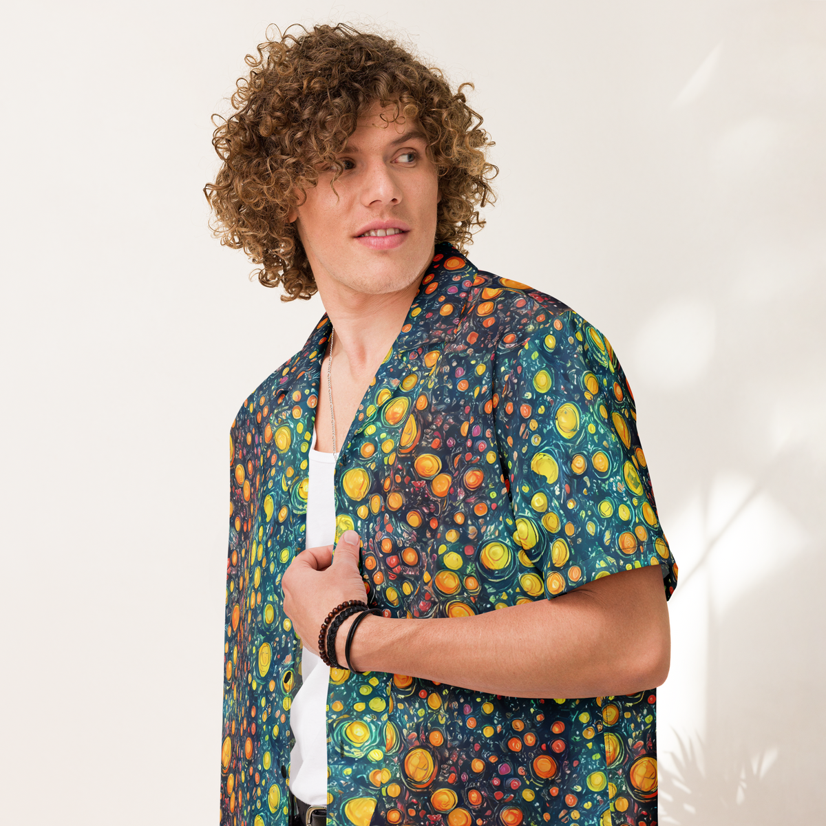 Button Shirt - Starry Orbits
