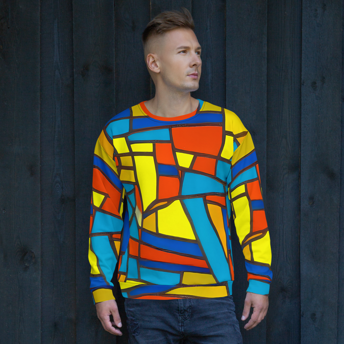 Sweatshirt - Mondrian Mesh