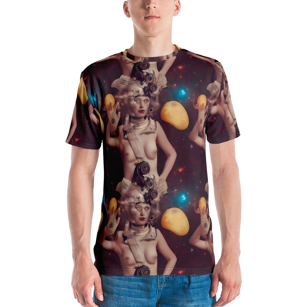 Men's Crew Neck T-Shirt - Nebula Siren
