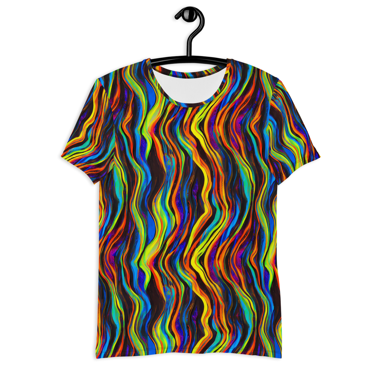 Men's Athletic T-Shirt - Celestial Waves