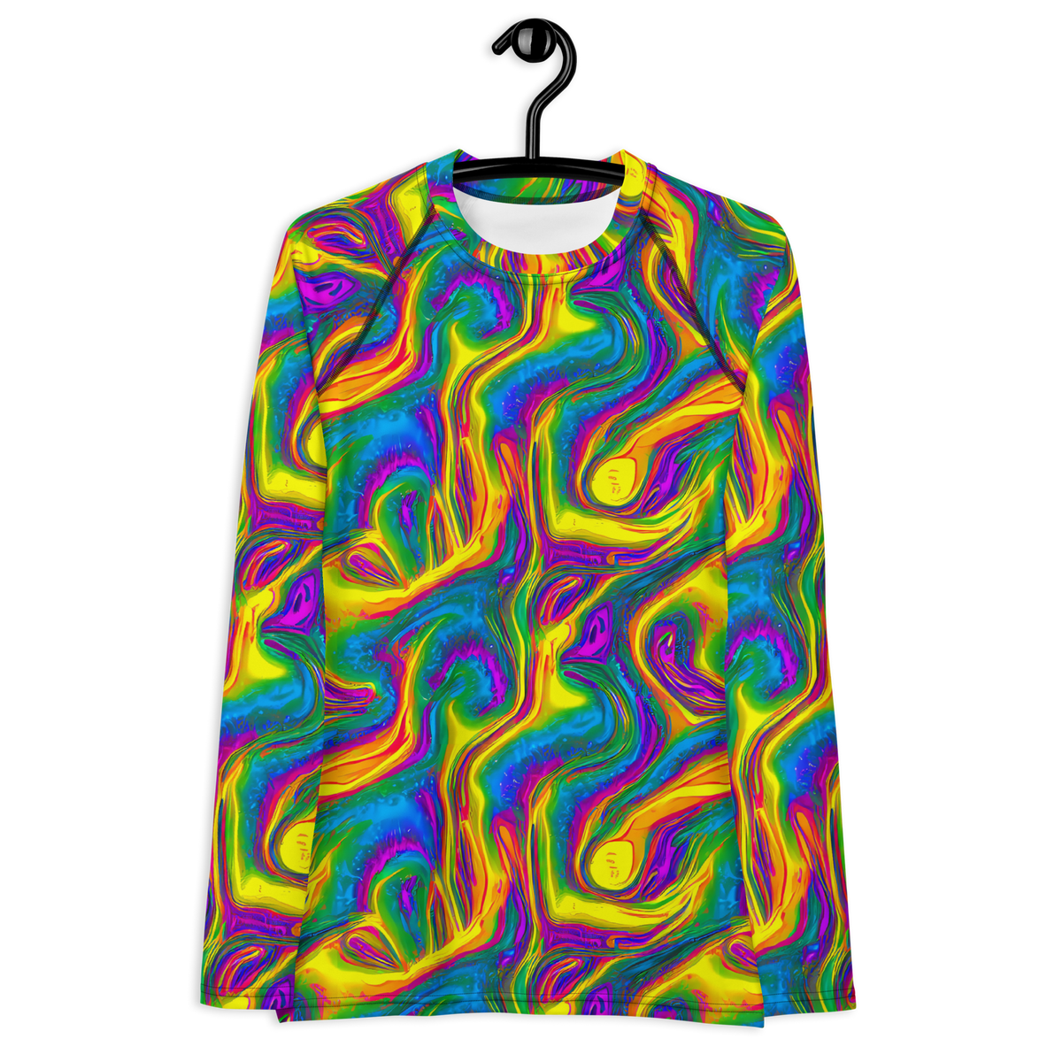 Women's Rash Guard - Electric Aurora