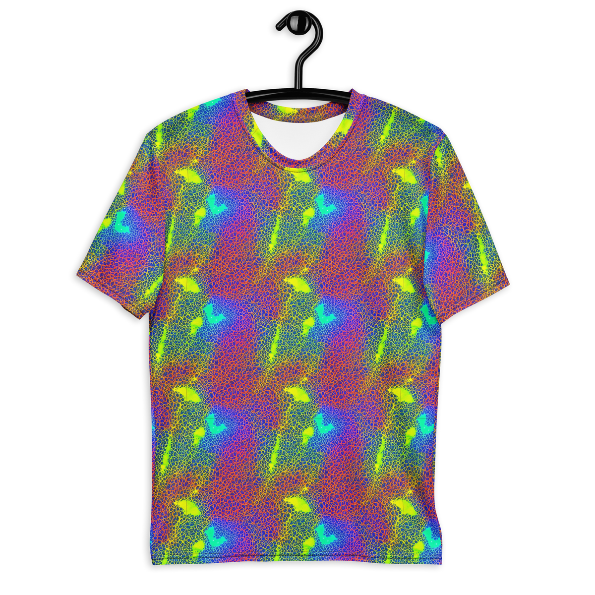 Men's Crew Neck T-Shirt - Prismatic Web