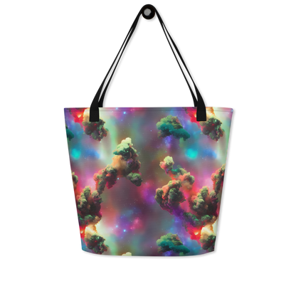 Large Tote Bag w/ Pocket - Nebula Dreams