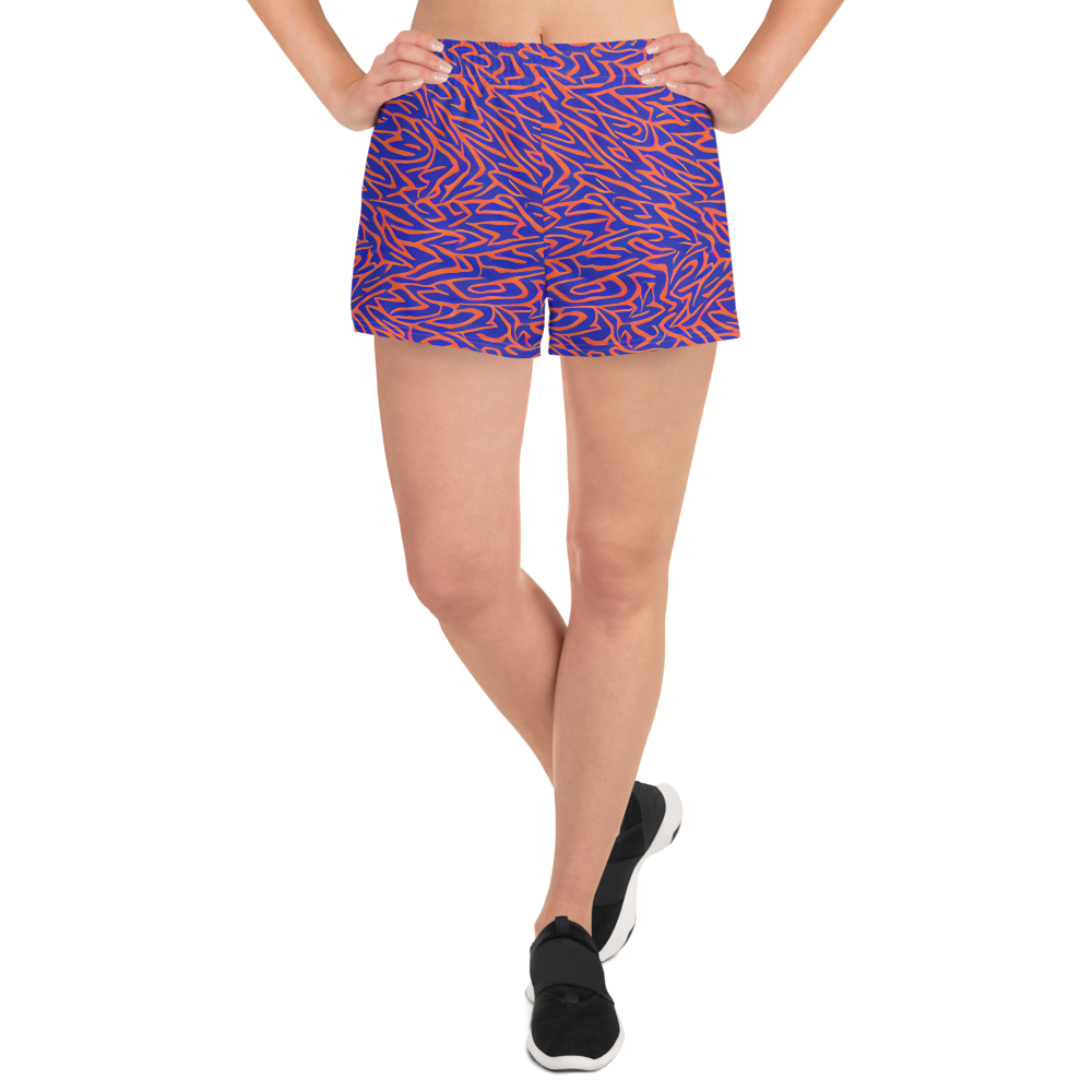 Women’s Athletic Shorts - Sapphire Swirl