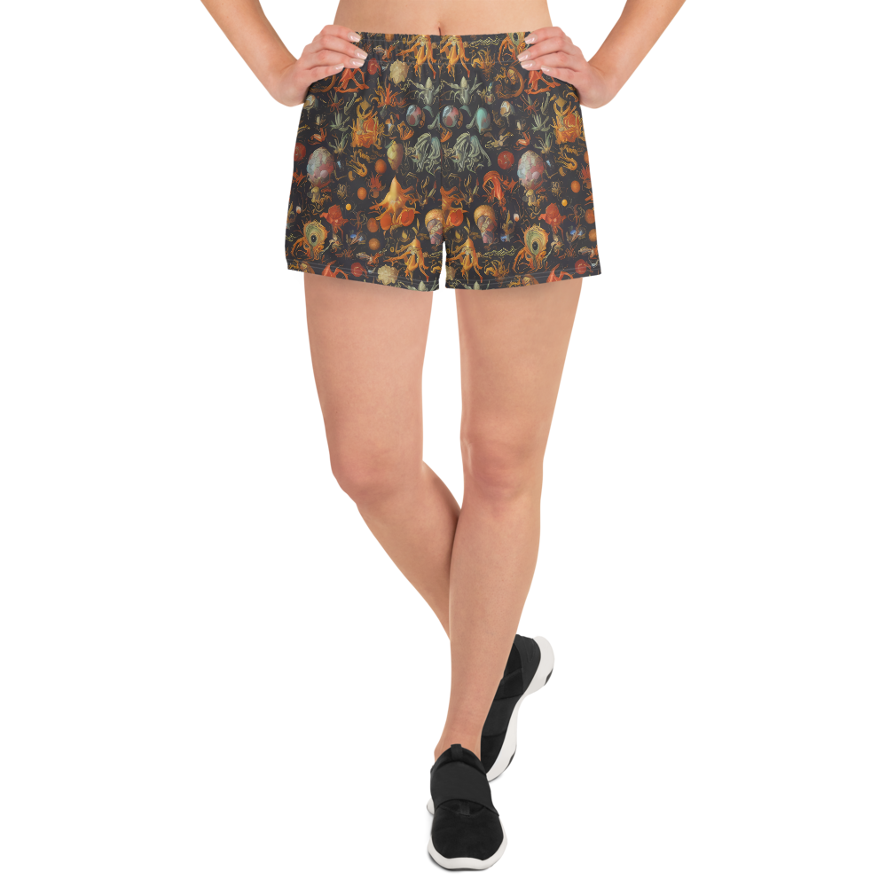 Women’s Athletic Shorts - Florescent Void