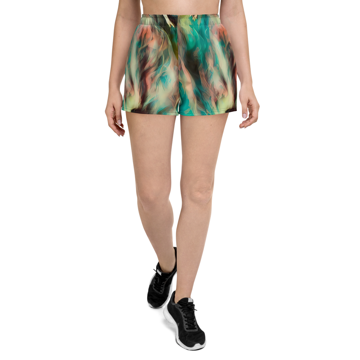 Women’s Athletic Shorts - Enchanted Fusion