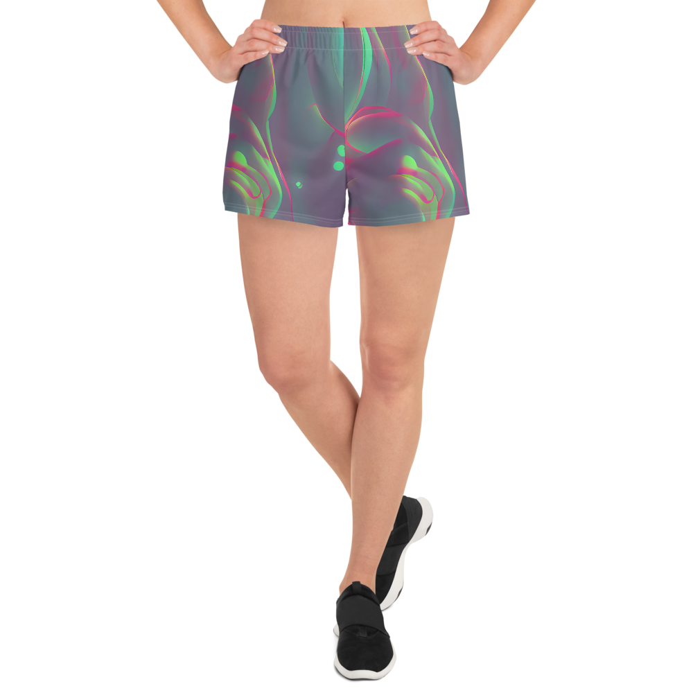 Women’s Athletic Shorts - Neon Whisper
