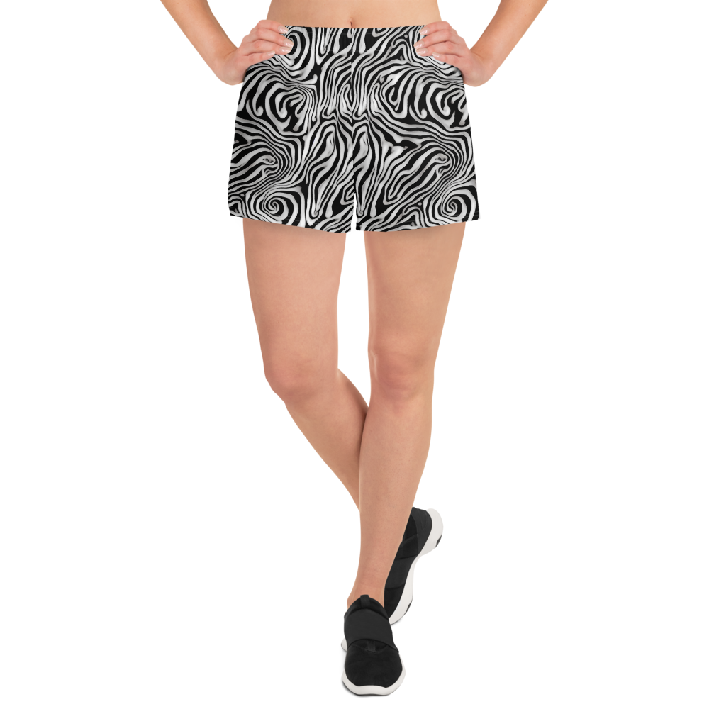 Women’s Athletic Shorts - Warped Cosmos