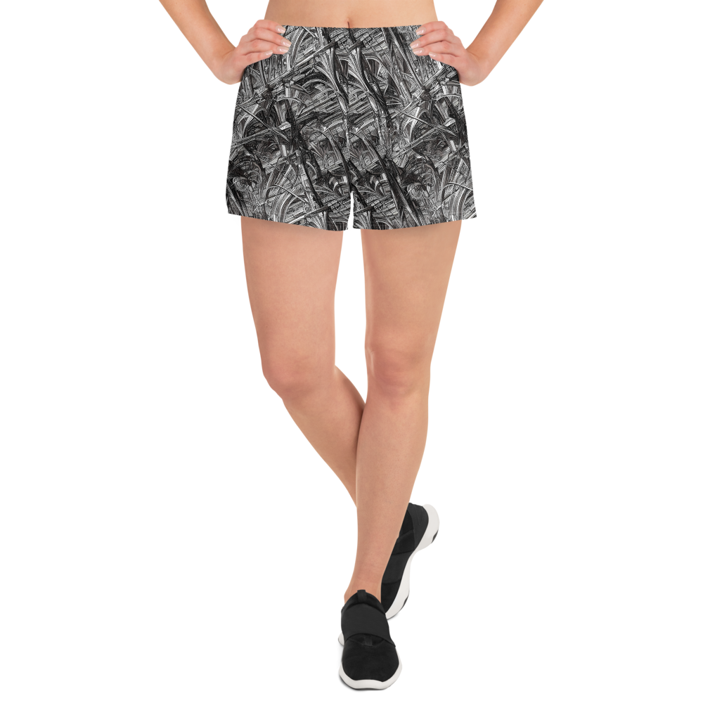 Women’s Athletic Shorts - Gothic Whirlwind