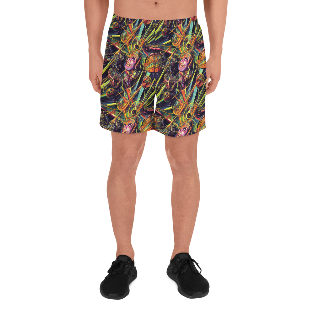 Men's Athletic Shorts - Psychedelic Deep Space