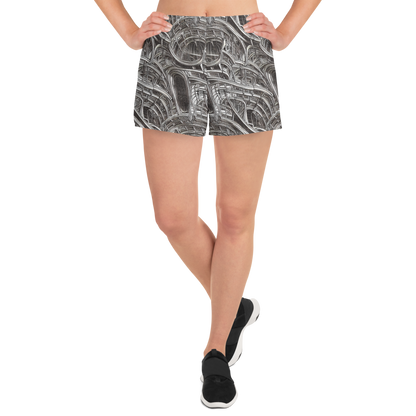 Women’s Athletic Shorts - Piranesi's Dream