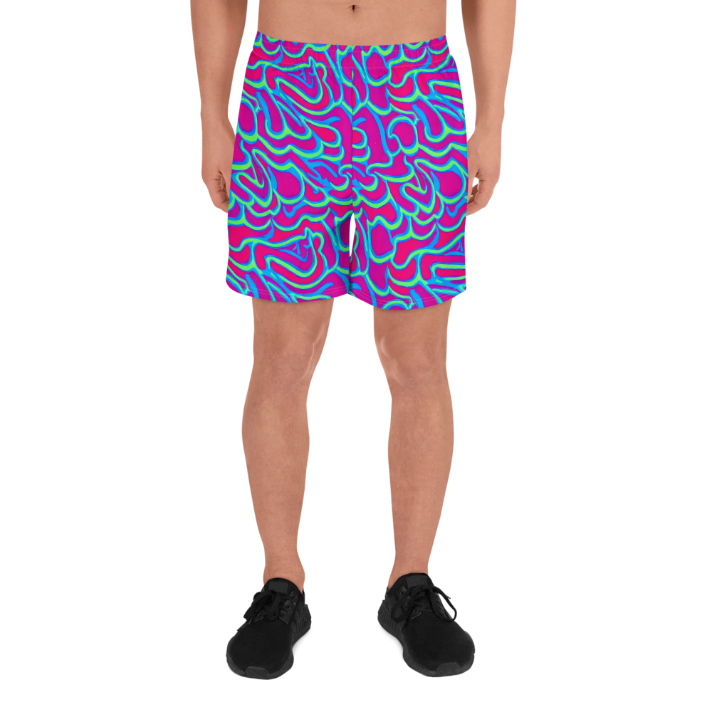 Men's Athletic Shorts - Aquatic Ember