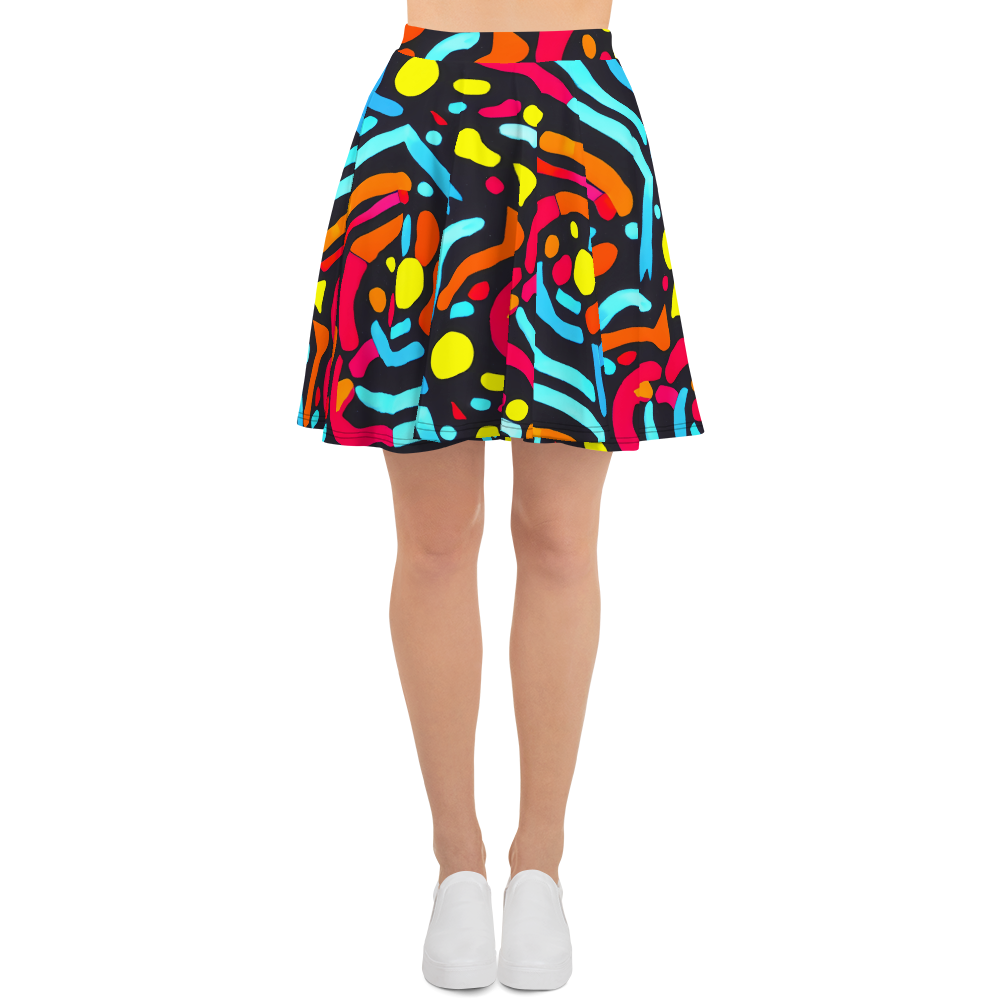 Skater Skirt - Midnight Stream