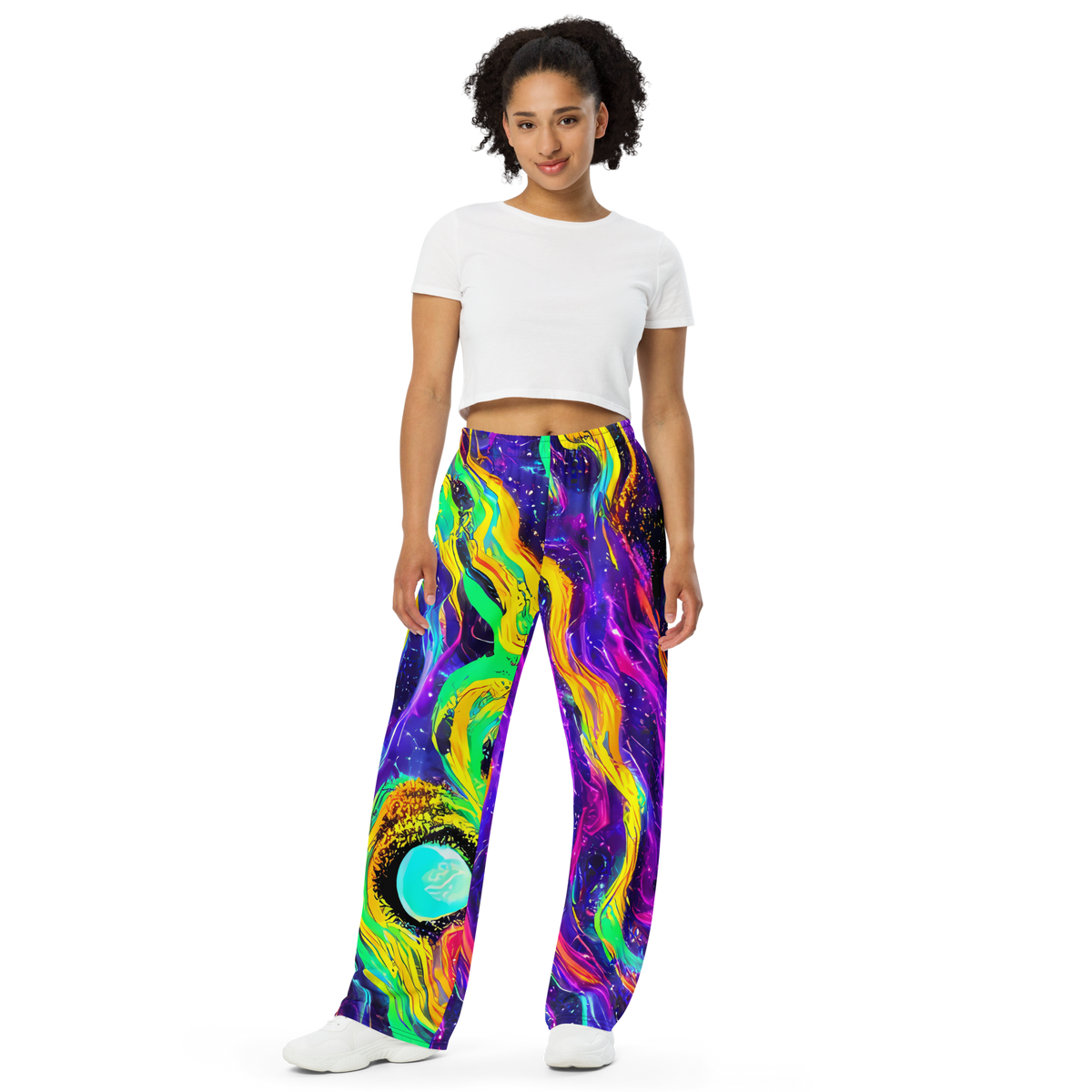 Wide-Leg Pants - Jackson Swirl