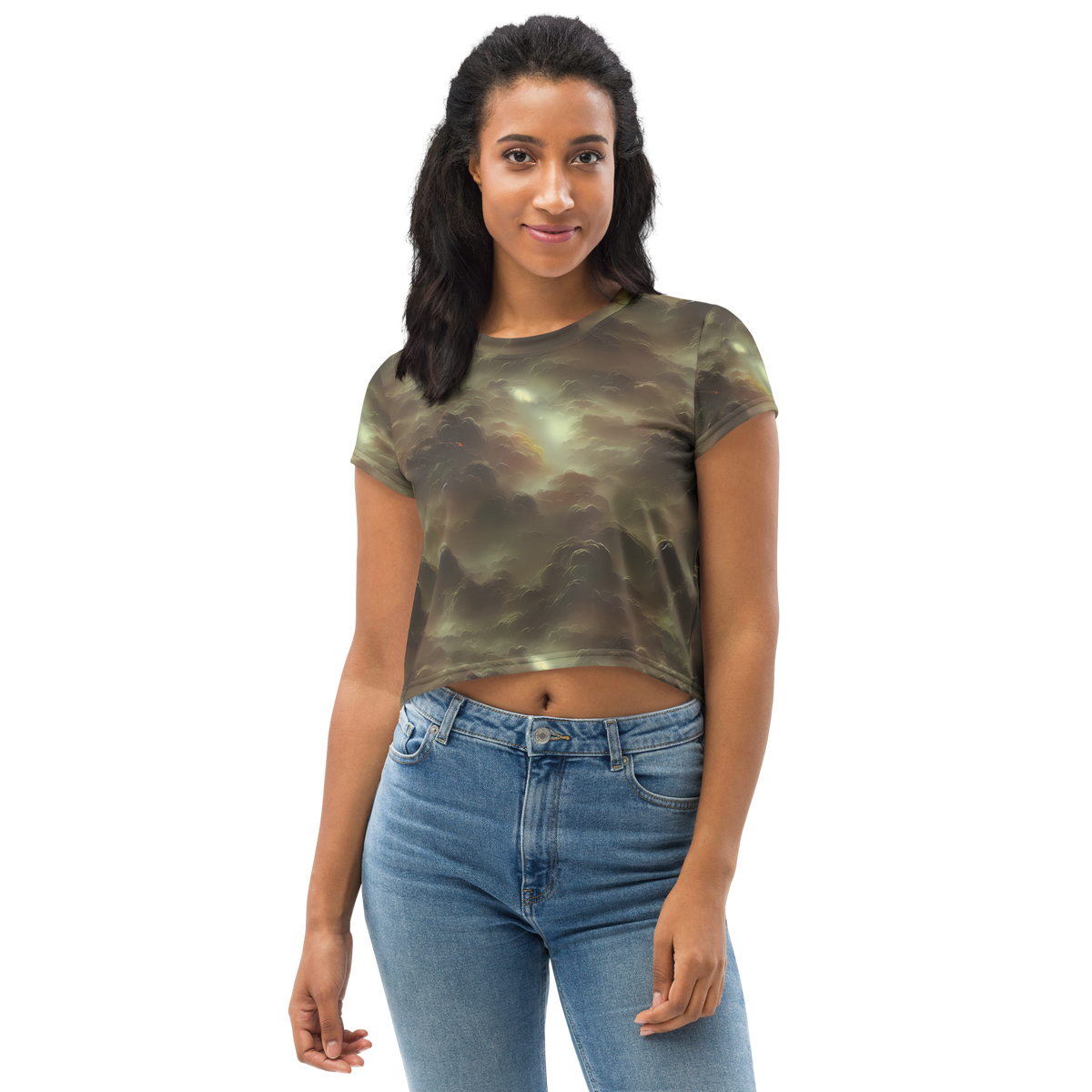 Women's Crop Tee - Celestial Dreamscape