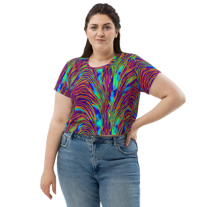 Women's Crop Tee - Lux Waves
