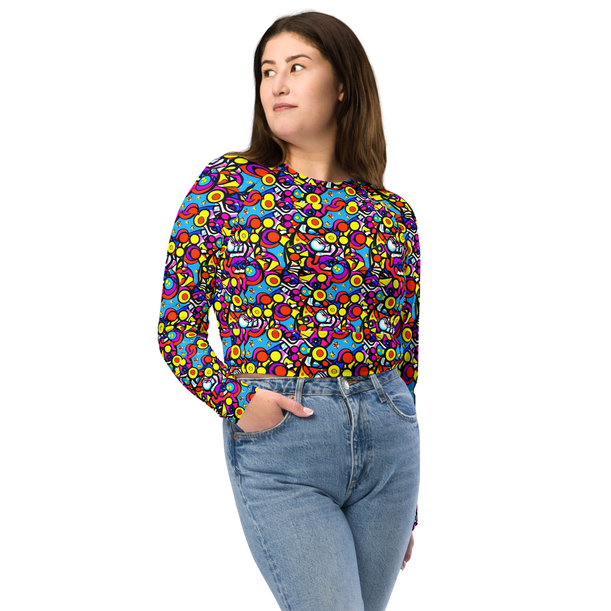 Long Sleeve Crop Top - Stellar Circus