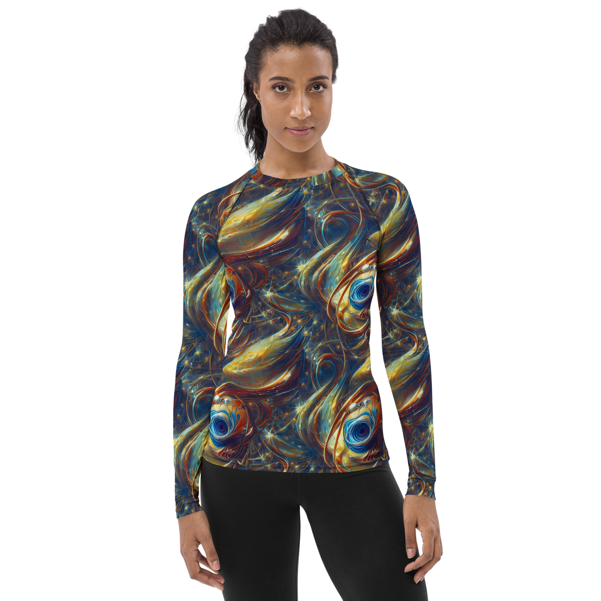 Women's Rash Guard - Celestial Vortex