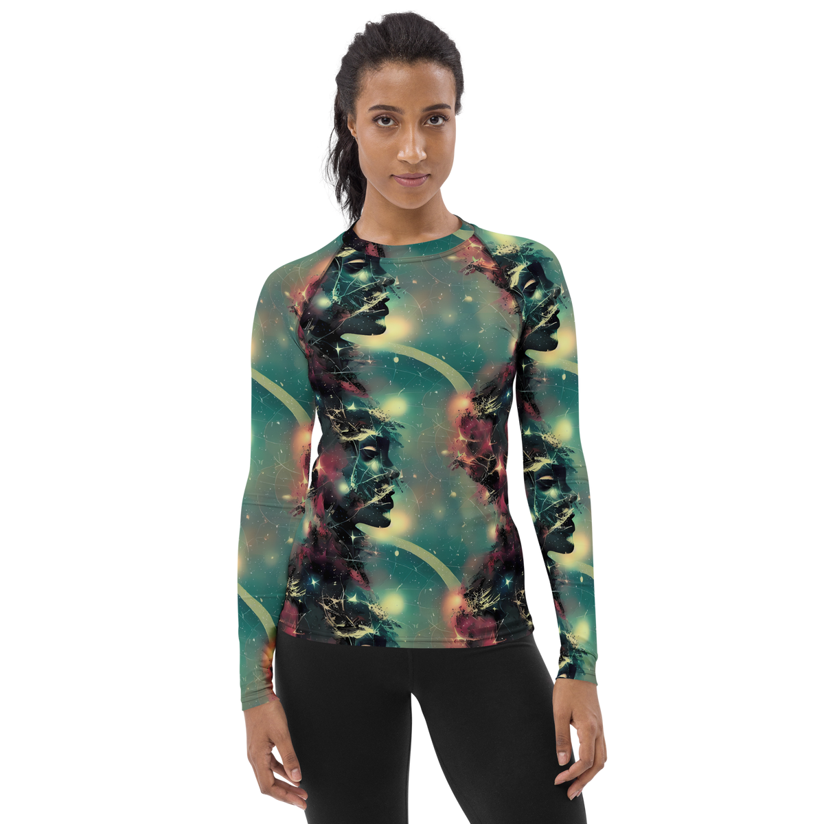 Women's Rash Guard - Galactic Serpent