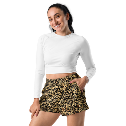 Women’s Athletic Shorts - Cheetah Mosaic