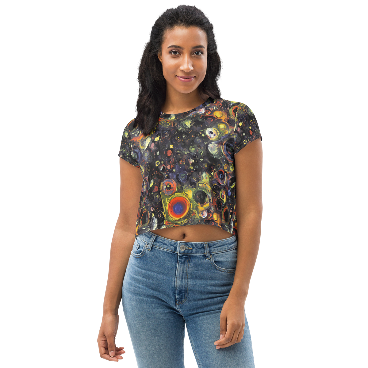 Women's Crop Tee - Stellar Spin