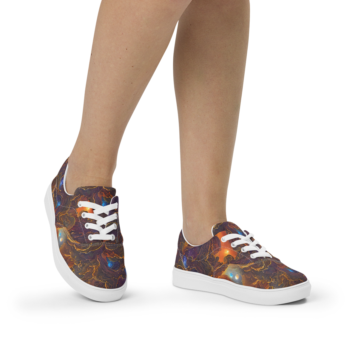 Women's Lace-Up Canvas Shoes - Pozzo Vortex