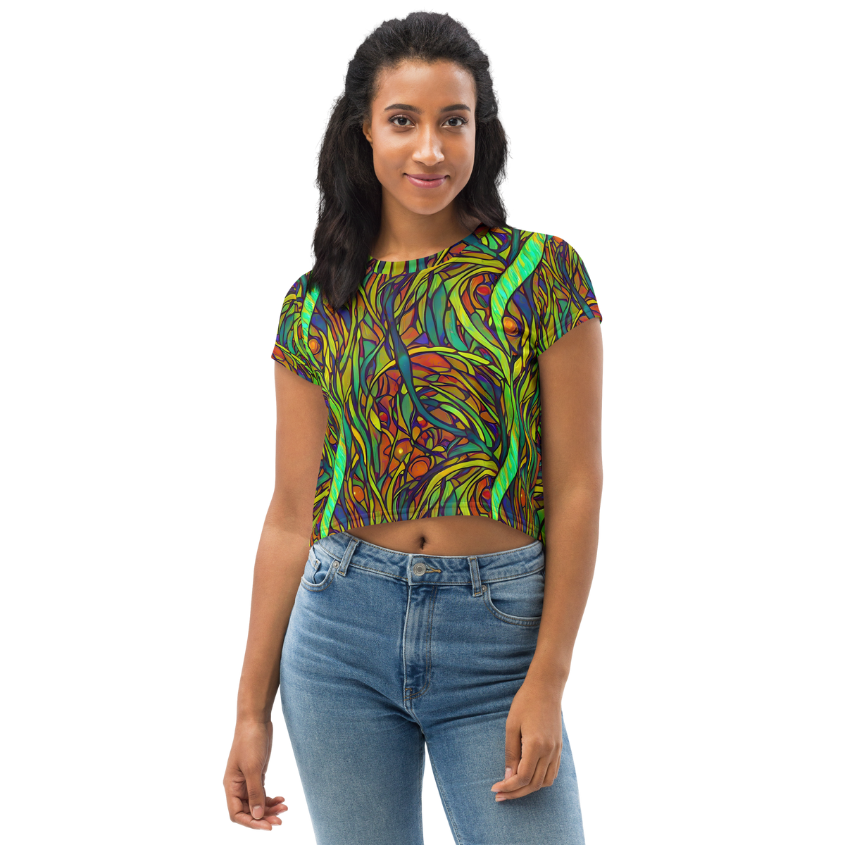 Women's Crop Tee - Cosmic Garden